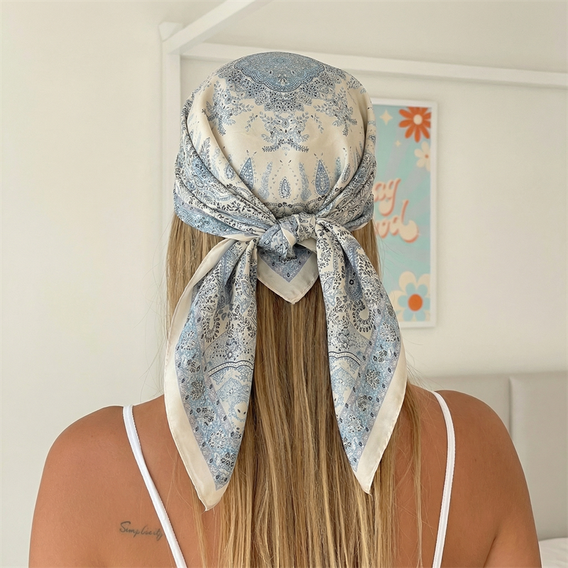 Luxury Printing Silk Square Sc - Women Fashion Necktie ulasan dan harga