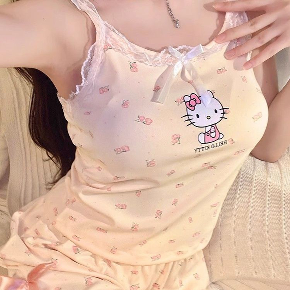 New Sweet Hello Kitty Women Su - Women'S Fashion Pajamas ulasan dan harga