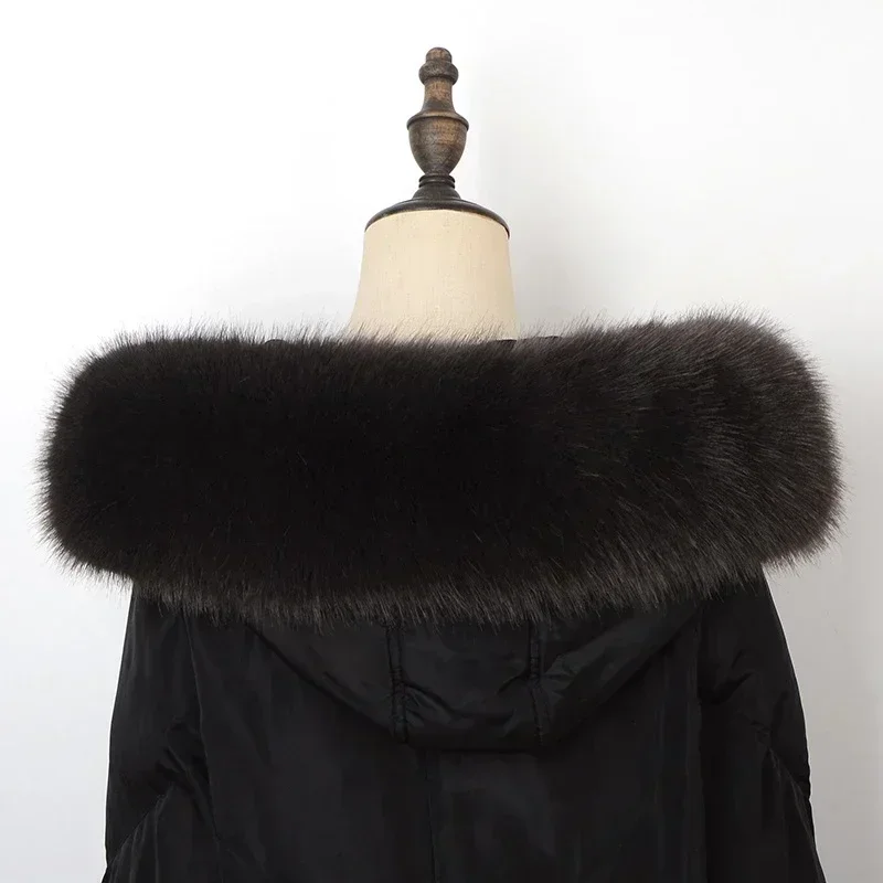 Women Faux Fox Fur Collar Shaw - Women'S Fashion Parka ulasan dan harga