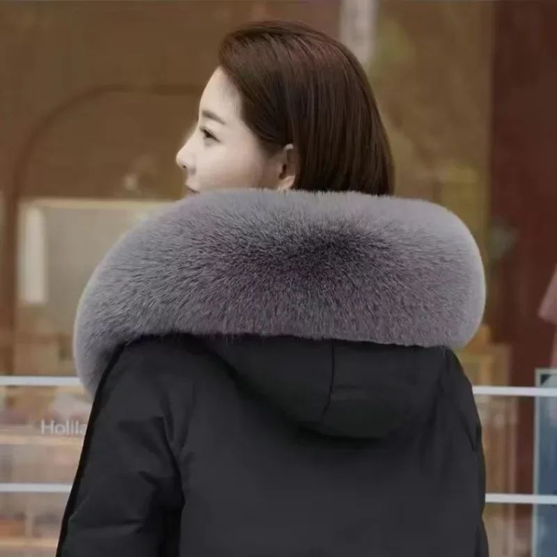 Women Faux Fox Fur Collar Shaw - Women'S Fashion Parka ulasan dan harga