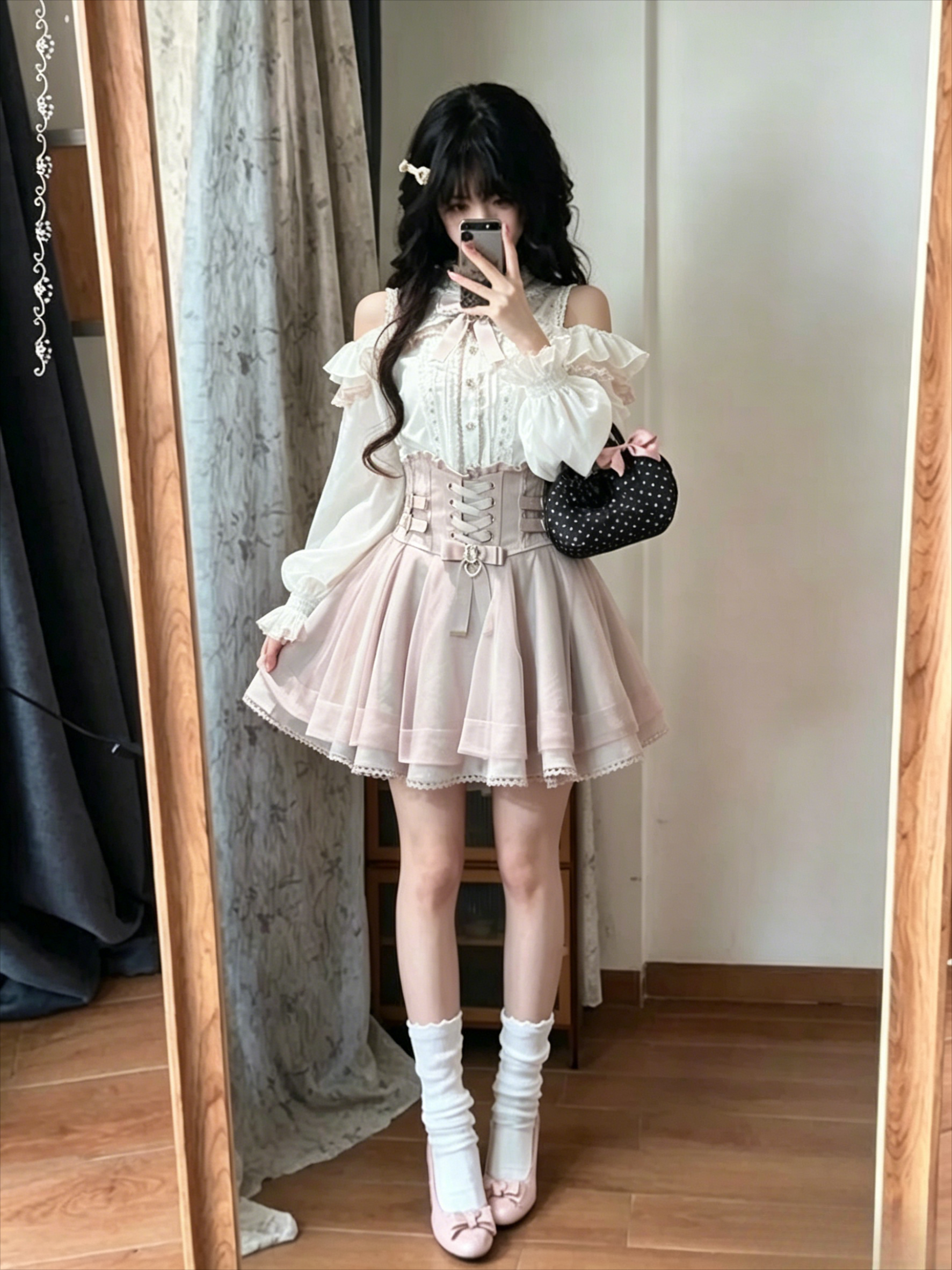 Y2k Sweet Lolita Japanese 2 Pi - Longline Cardigan Knit ulasan dan harga