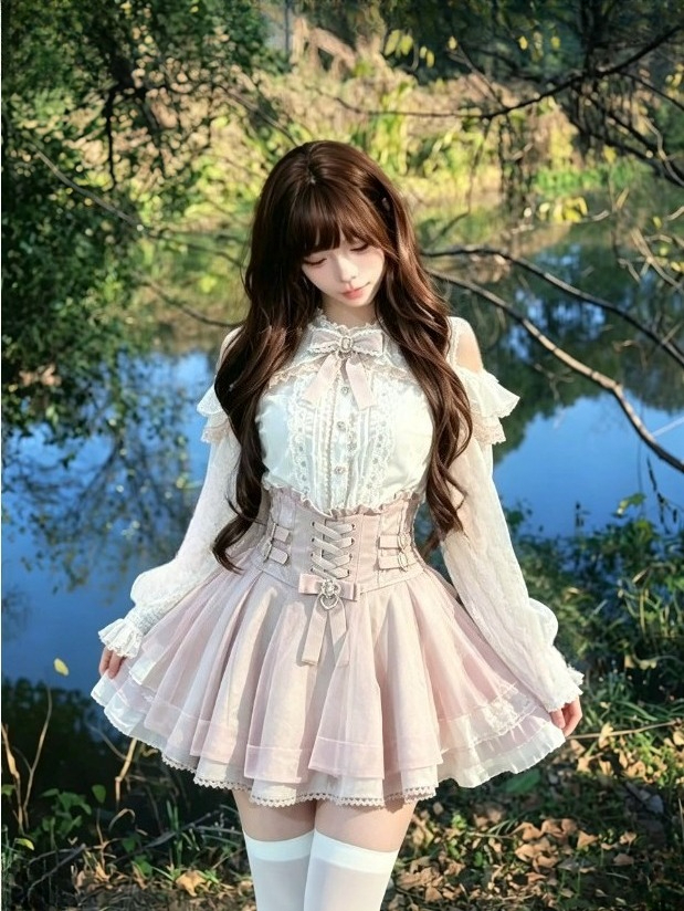 Y2k Sweet Lolita Japanese 2 Pi - Longline Cardigan Knit ulasan dan harga