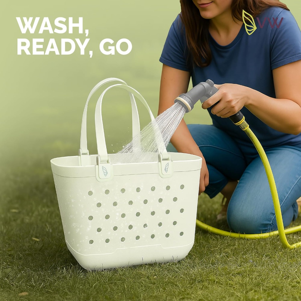 Large Rubber Beach Tote Bag -  - Canvas Tote Bag ulasan dan harga