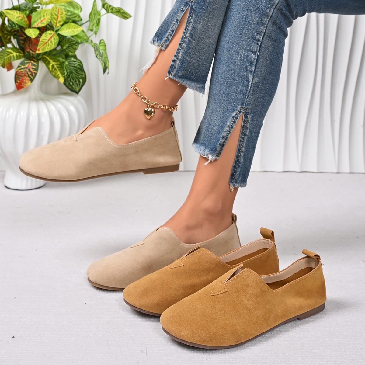 Women's Flat Shoes Slip-on Rou - Women'S Fashion Quick Delivery ulasan dan harga