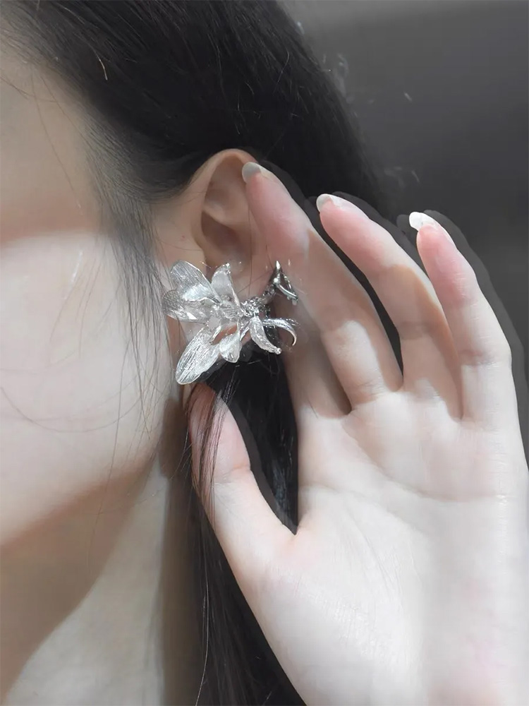 Edgy Copper Spider Web Ear Cuf - Women'S Fashion Edgy ulasan dan harga