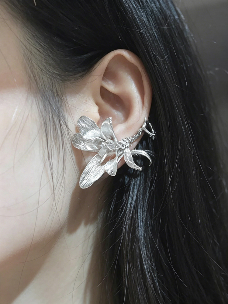 Edgy Copper Spider Web Ear Cuf - Women'S Fashion Edgy ulasan dan harga