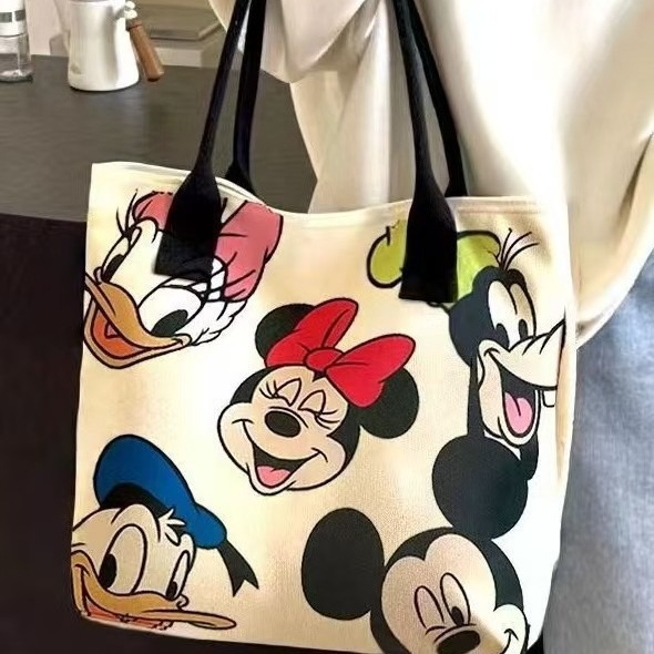 Disney Mickey Mouse Minnie Lar - Canvas Tote Bag ulasan dan harga