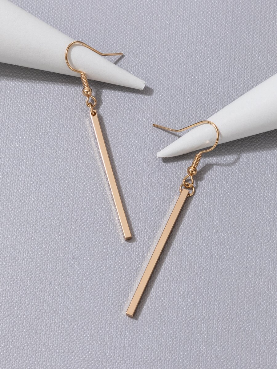 Rectangle Drop Earrings For Wo - Women Fashion Simple ulasan dan harga