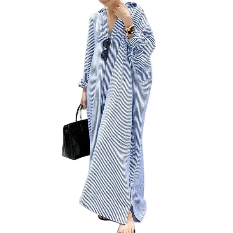 Elegant Office Commuter Stripe - Longline Cardigan Knit ulasan dan harga