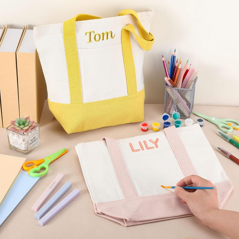 12 Pcs Mini Canvas Tote Bags 1 - Canvas Tote Bag ulasan dan harga