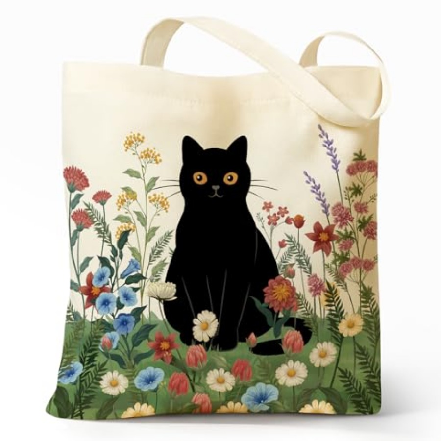 Cute Aesthetic Canvas Tote Bag - Canvas Tote Bag ulasan dan harga