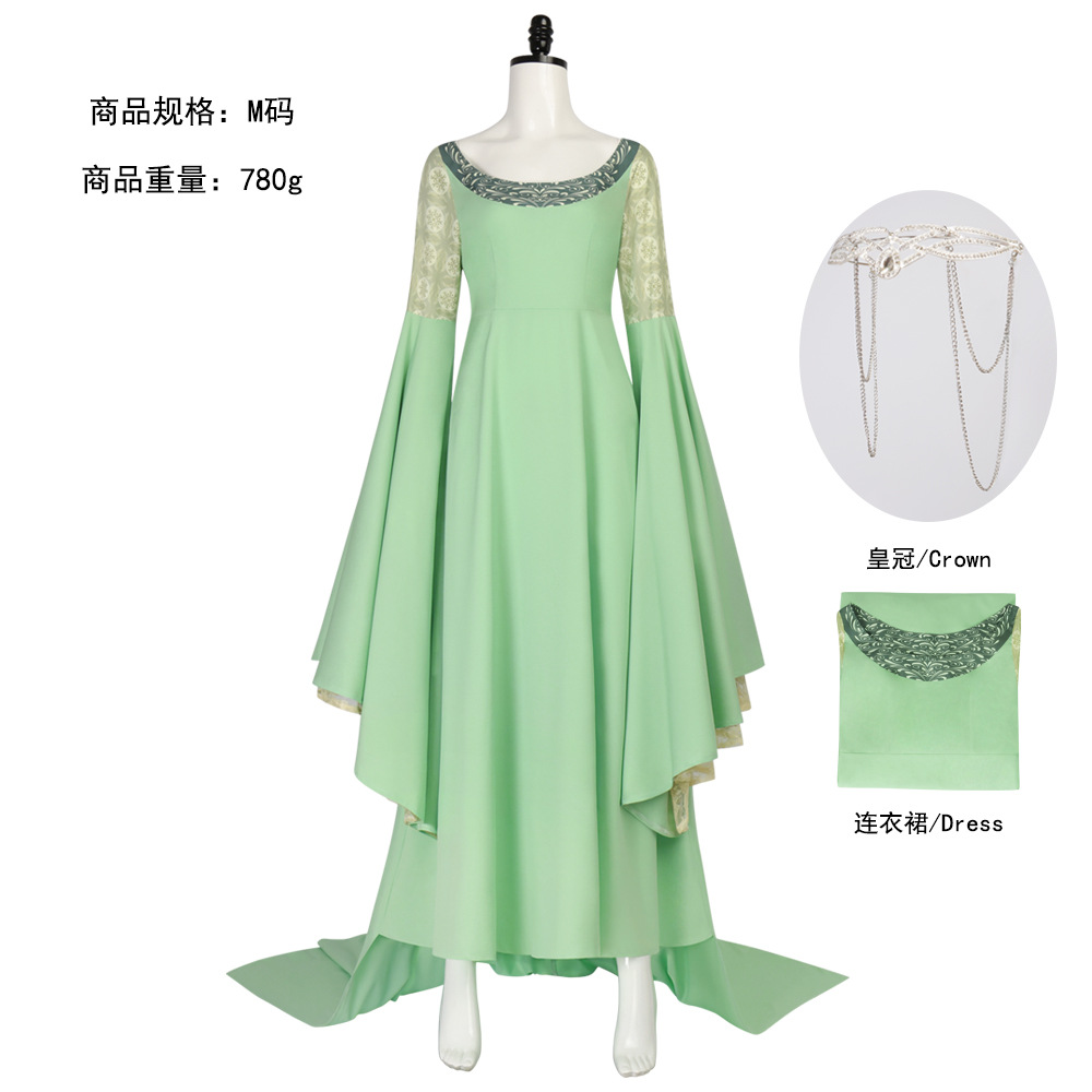 Halloween Costumes Arwen Cospl - Women Queen Fashion ulasan dan harga