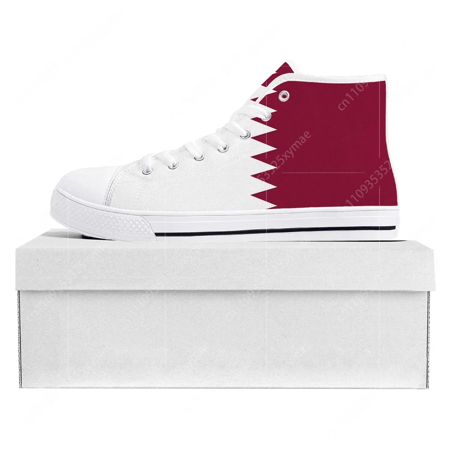Qatar Flag High Top High Quali - Women Fashion Qatar ulasan dan harga