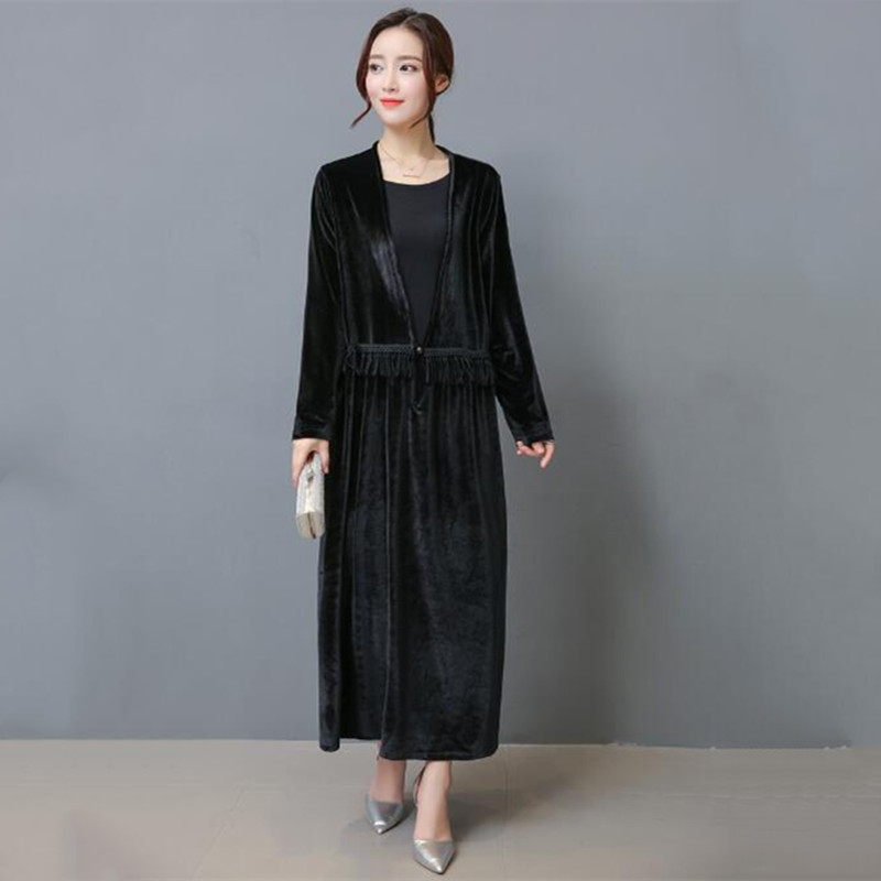 Fashion Fall Winter Women eleg - Longline Cardigan Knit ulasan dan harga