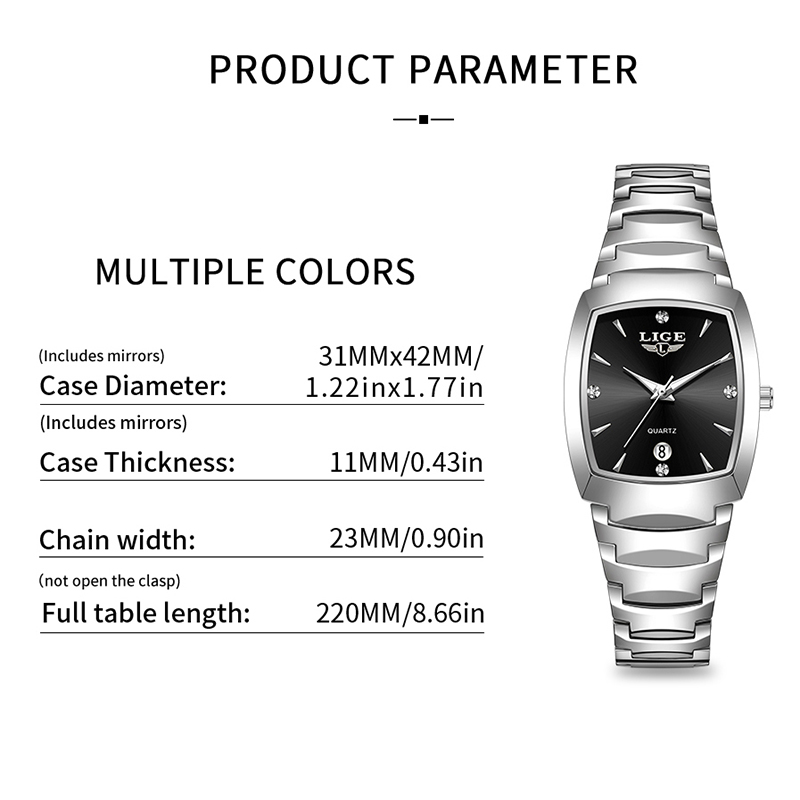 LIGE Watch women Business Luxu - Women Fashion Simple ulasan dan harga