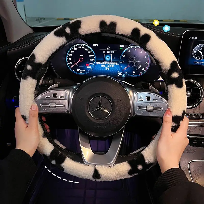 Winter Car Steering Wheel Cove - Women Fashion Hub ulasan dan harga