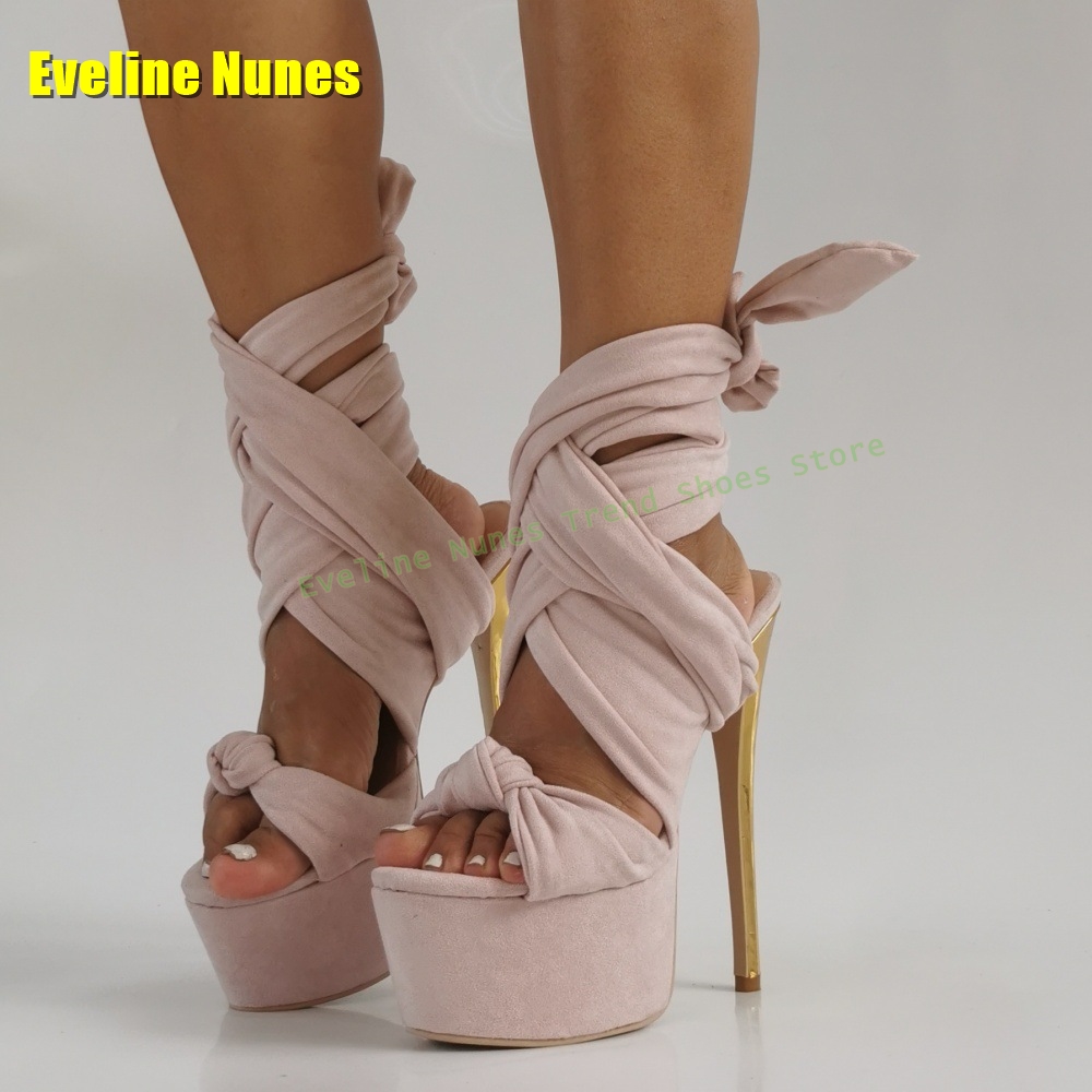 Pink Ankle Strap Sexy Sandals  - Women'S Fashion For Summer 2025 ulasan dan harga