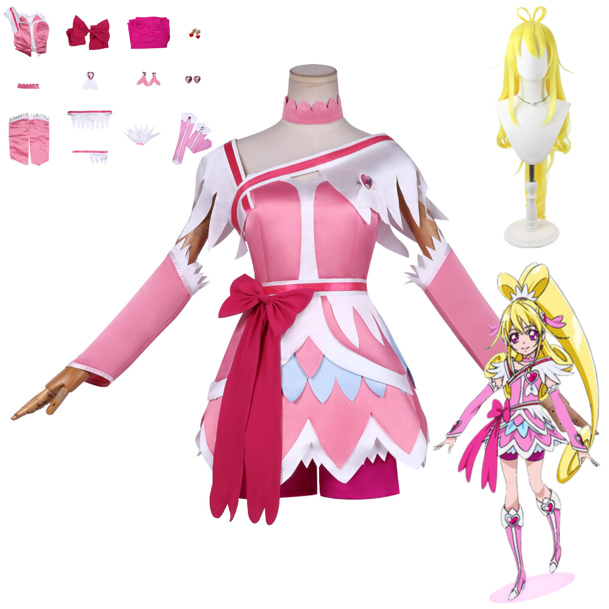 Anime Doki Doki! PreCure Cure  - Off Shoulder Top ulasan dan harga