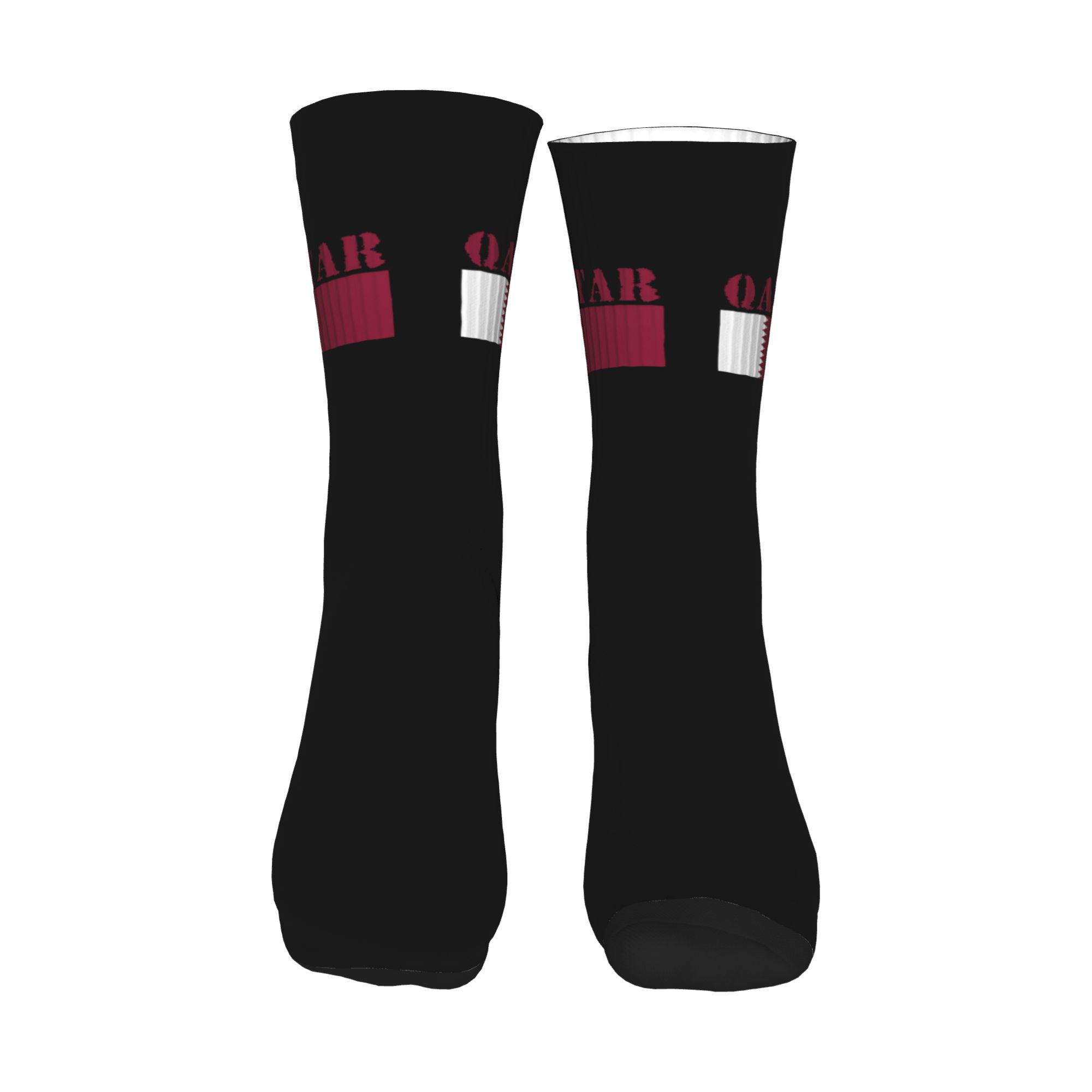 Fashion Qatar Flag Socks Men W - Women Fashion Qatar ulasan dan harga