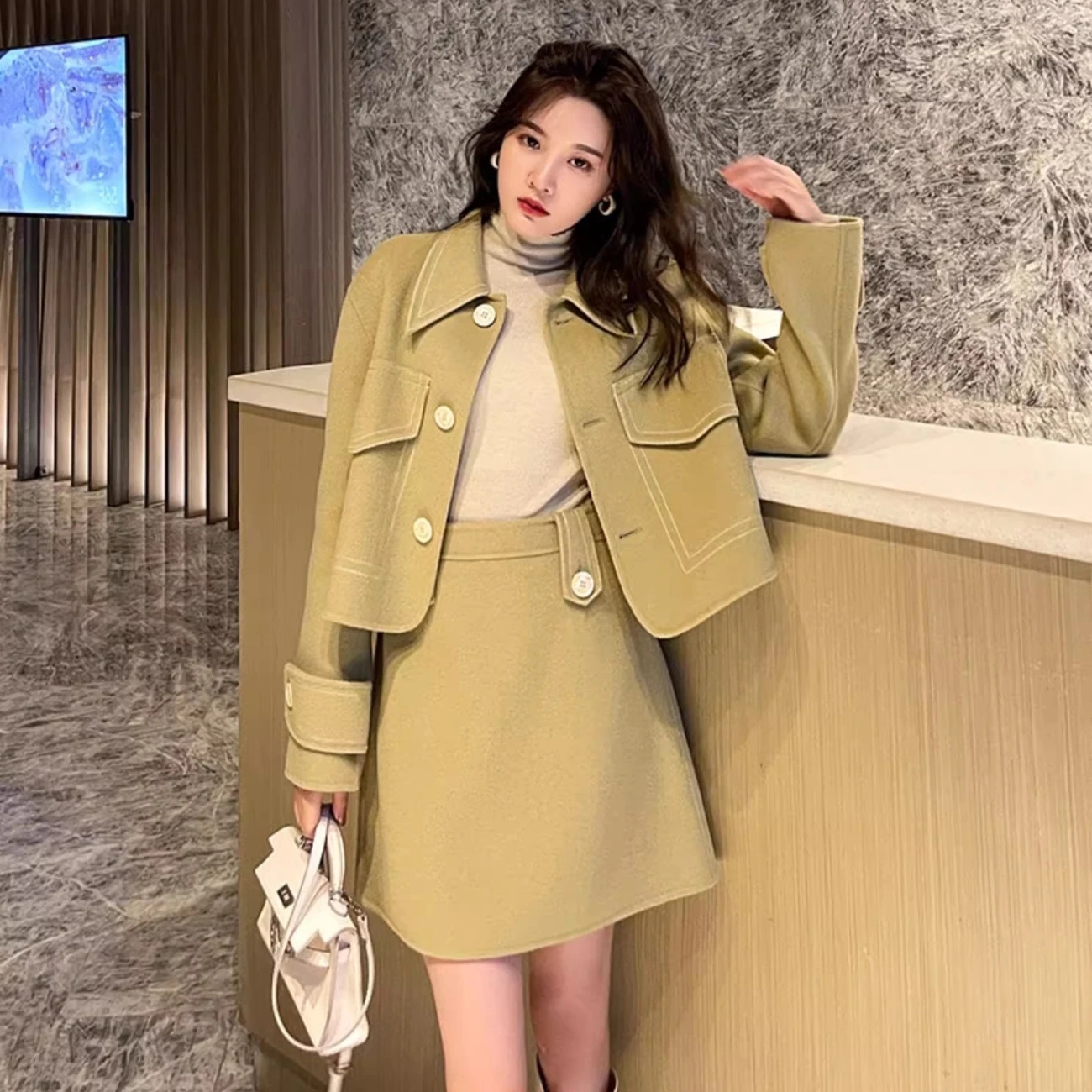 Spring Autumn Feminine Fashion - Women Fashion Jeans Top ulasan dan harga