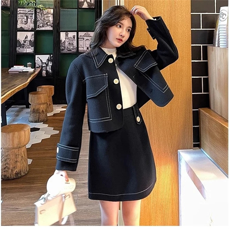 Spring Autumn Feminine Fashion - Women Fashion Jeans Top ulasan dan harga