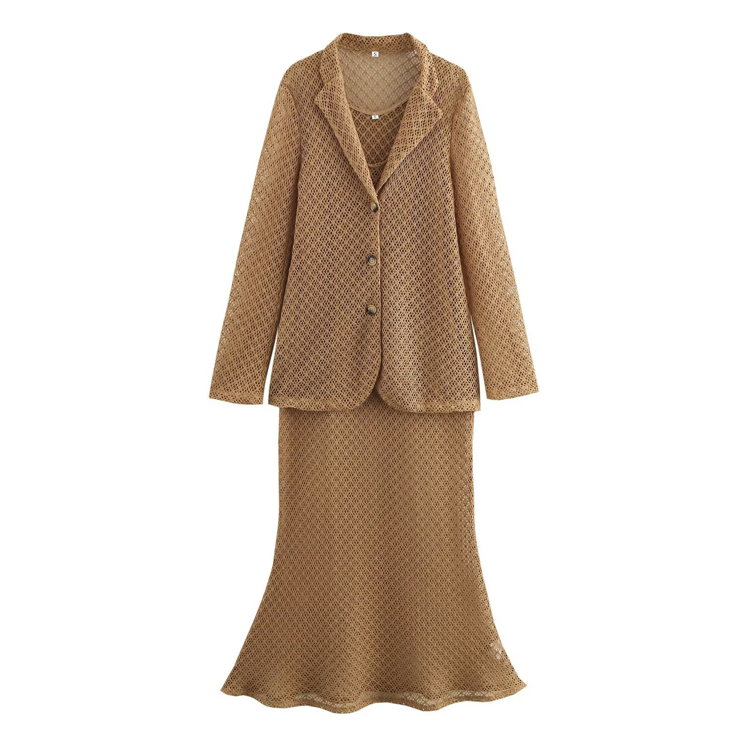 2025 Early Spring New European - Longline Cardigan Knit ulasan dan harga