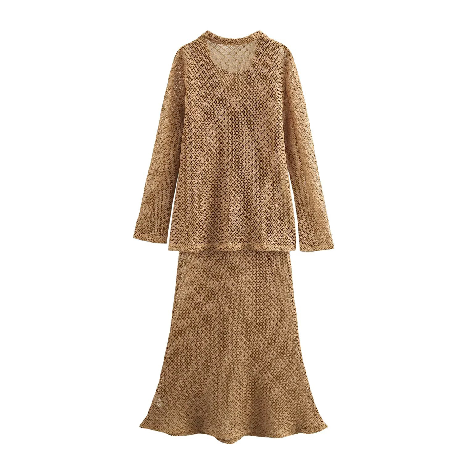 2025 Early Spring New European - Longline Cardigan Knit ulasan dan harga