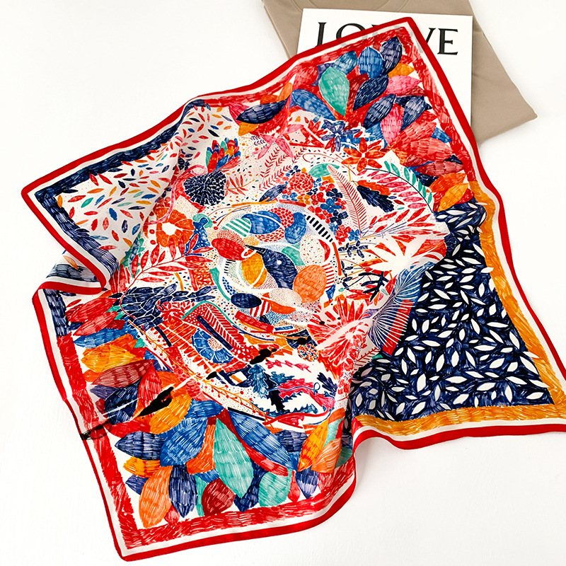 53cm Square Silk Scarf Women N - Women Fashion Necktie ulasan dan harga