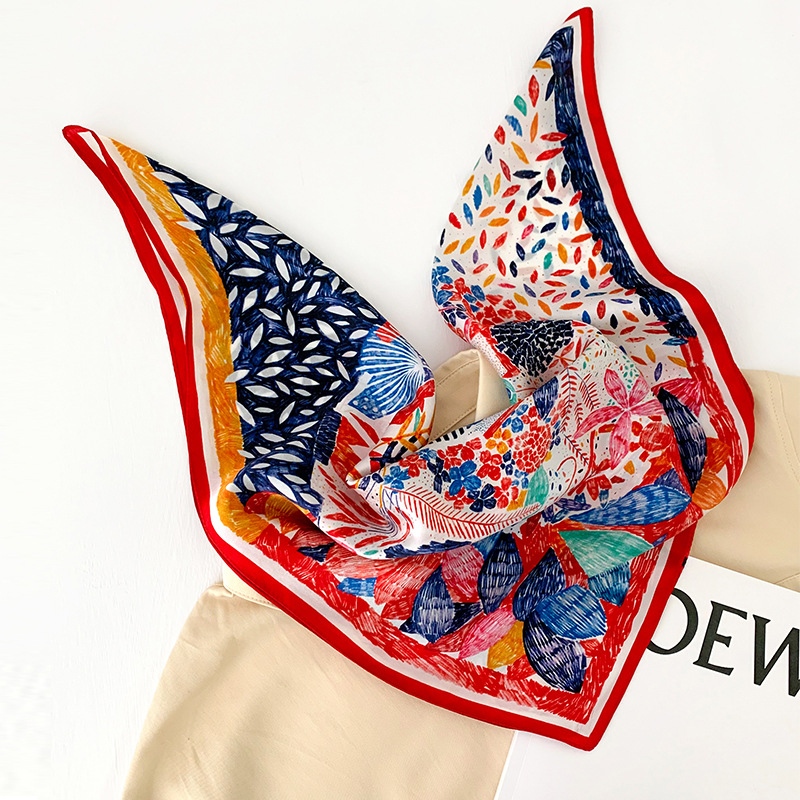 53cm Square Silk Scarf Women N - Women Fashion Necktie ulasan dan harga