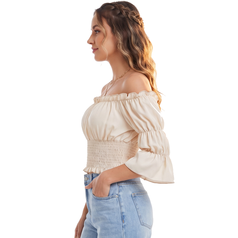 Renaissance Blouse Women Top w - Off Shoulder Top ulasan dan harga