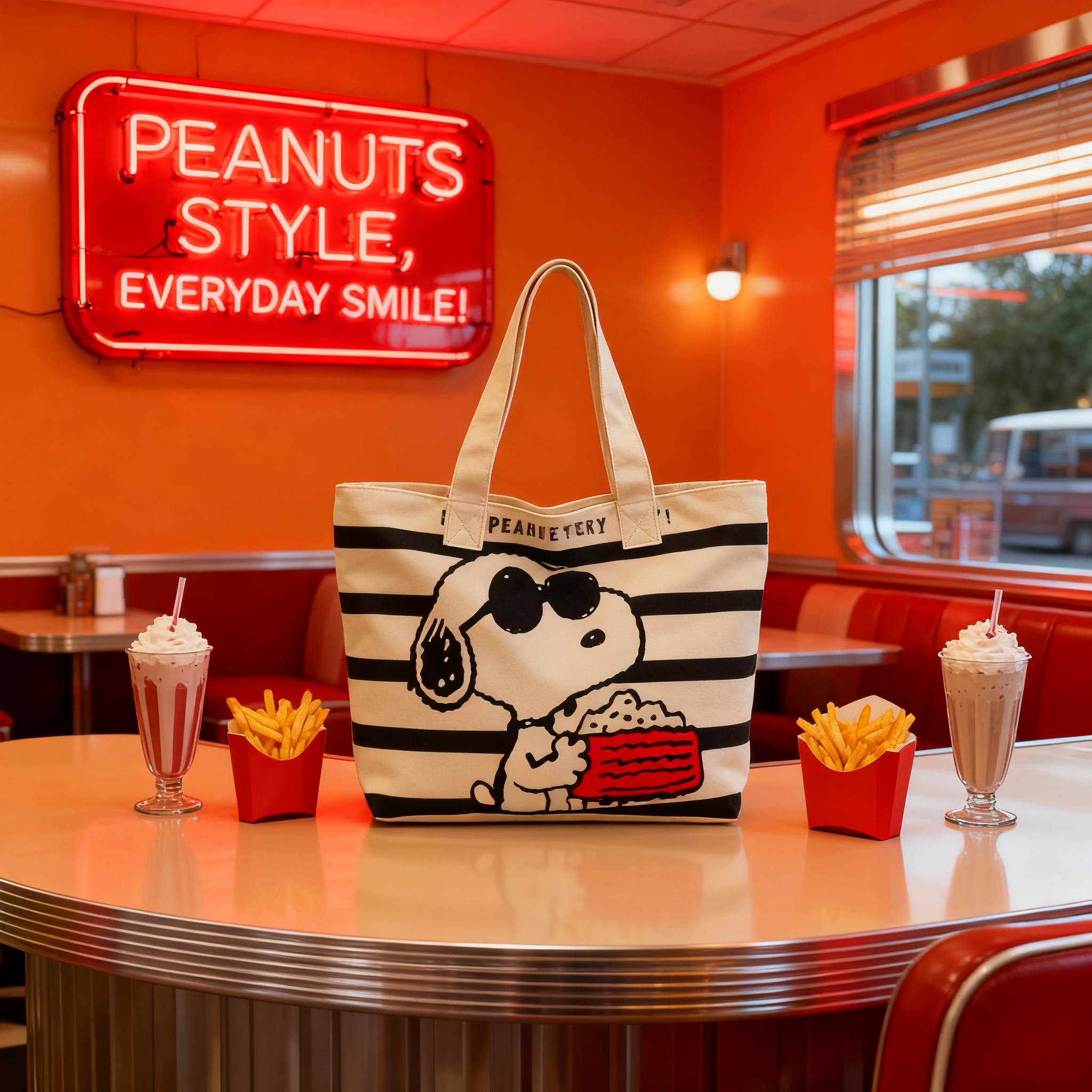 Snoopy Cartoon Large Capacity  - Canvas Tote Bag ulasan dan harga
