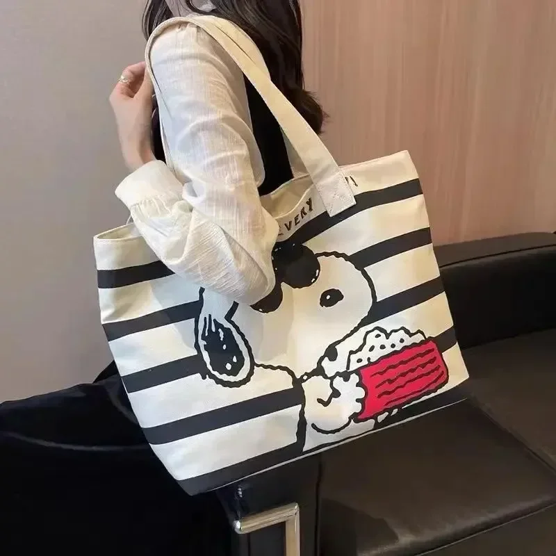 Snoopy Cartoon Large Capacity  - Canvas Tote Bag ulasan dan harga
