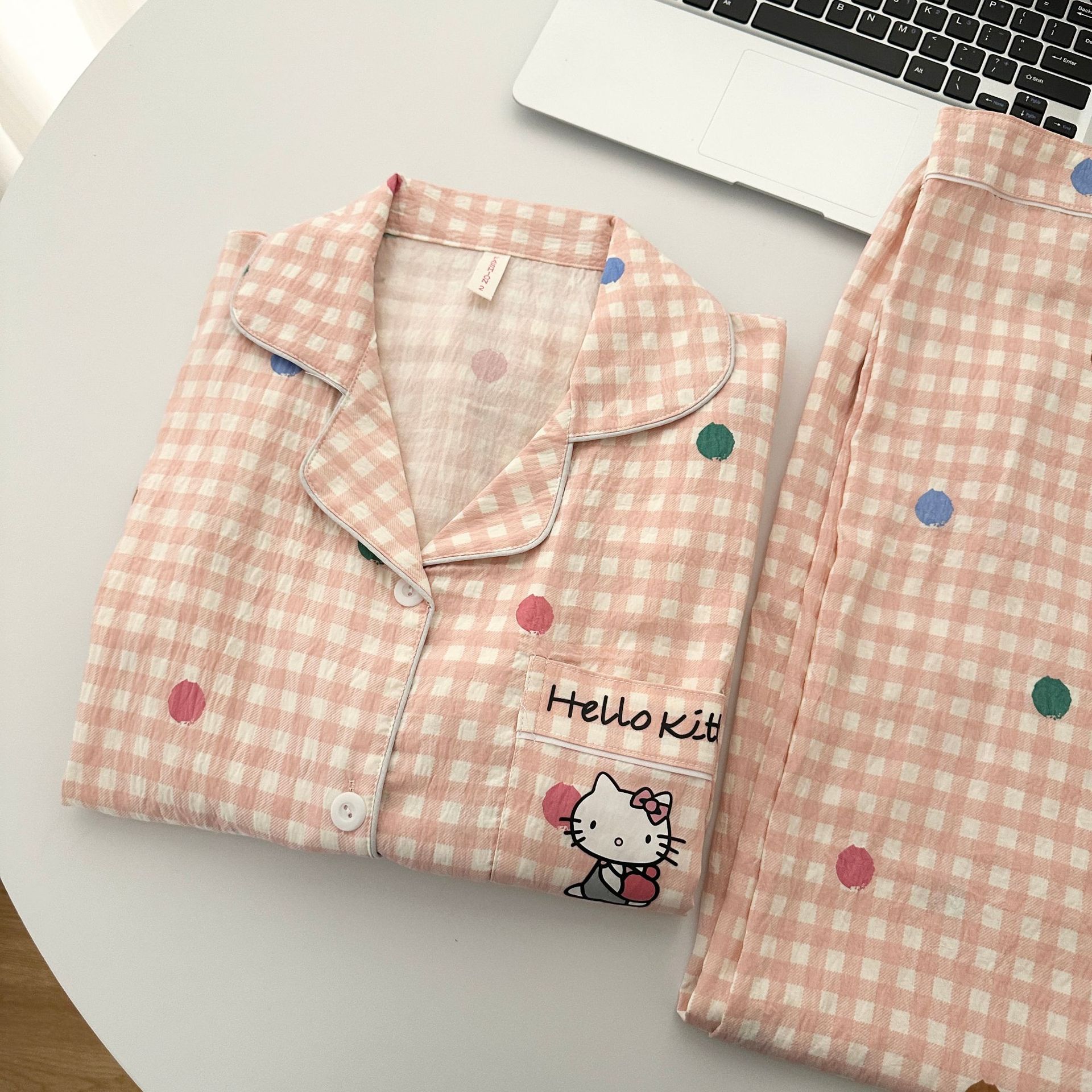 2Pcs Sweet Women Spring Autumn - Women'S Fashion Pajamas ulasan dan harga