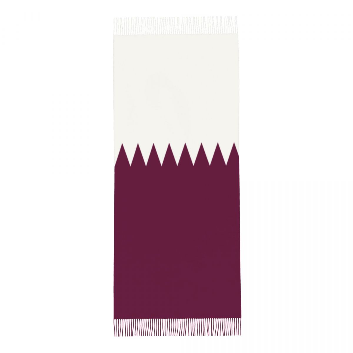 Qatar Flag Women's Tassel Shaw - Women Fashion Qatar ulasan dan harga