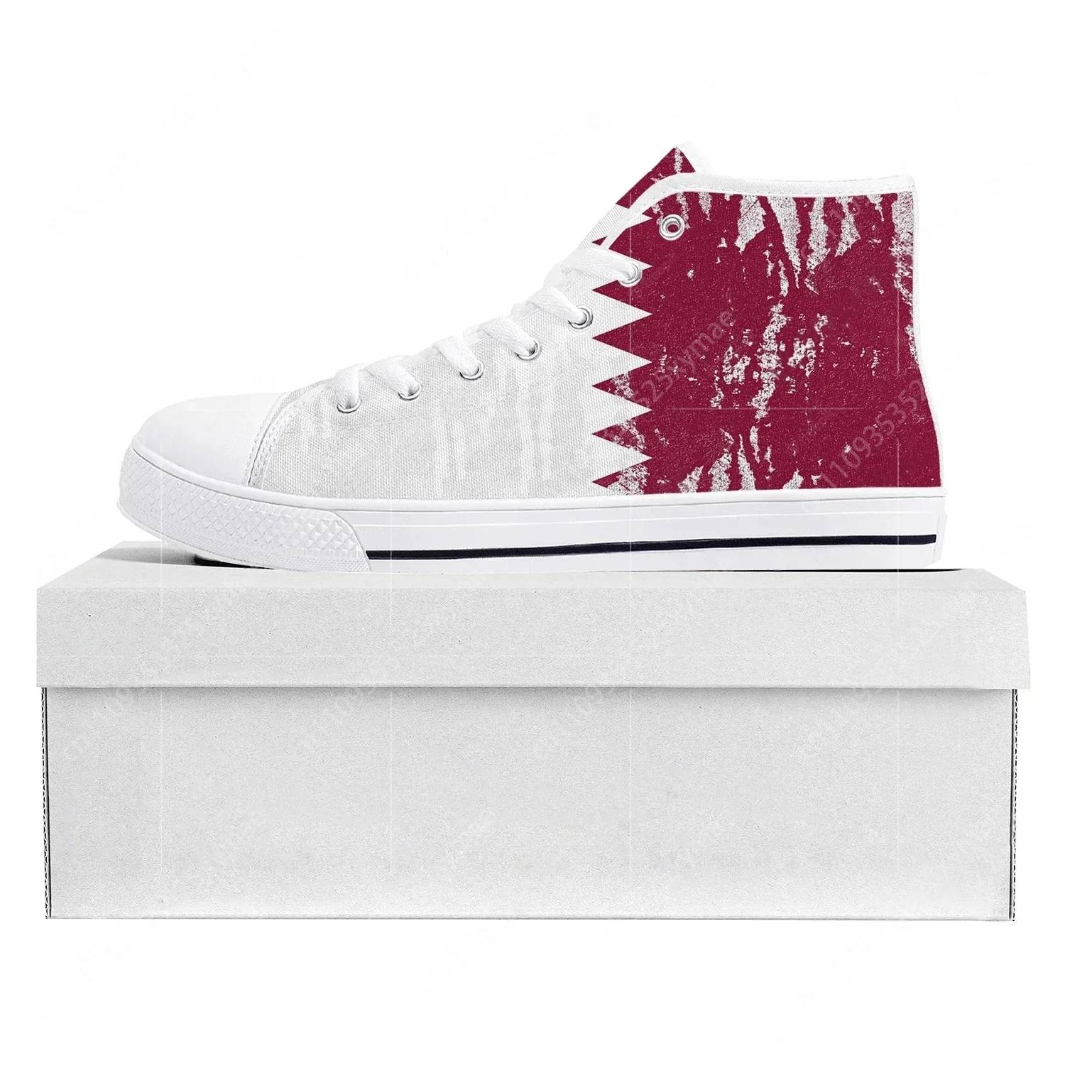 Qatar Flag High Top High Quali - Women Fashion Qatar ulasan dan harga