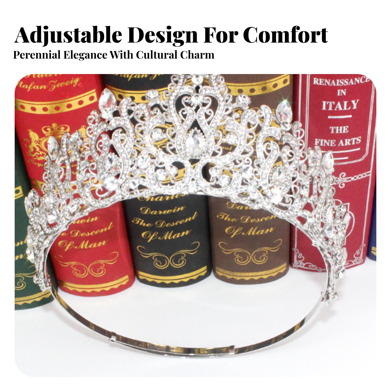 Crystal Pageant Crown Encruste - Women Queen Fashion ulasan dan harga