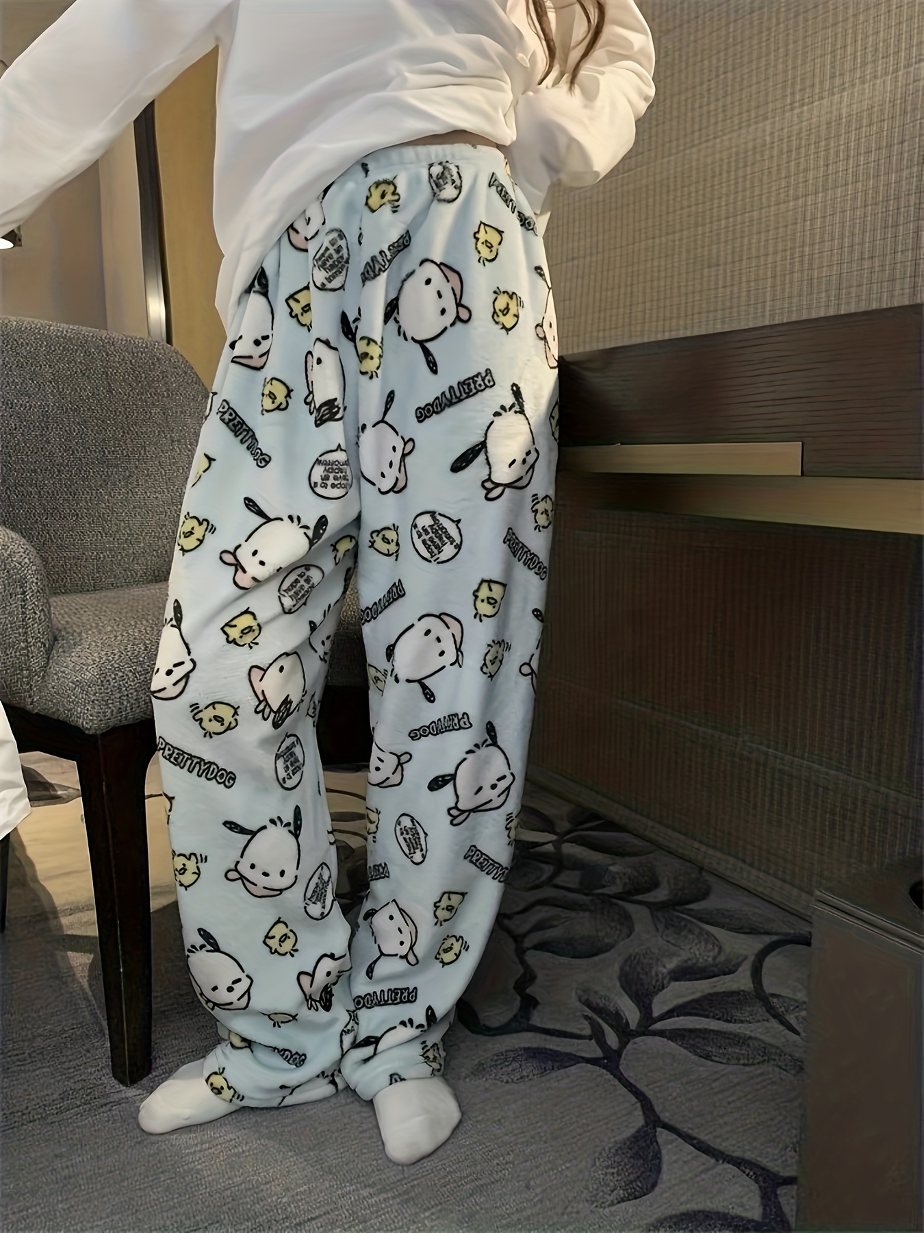 Sanrio Pochacco cartoon Patter - Women'S Fashion Pajamas ulasan dan harga
