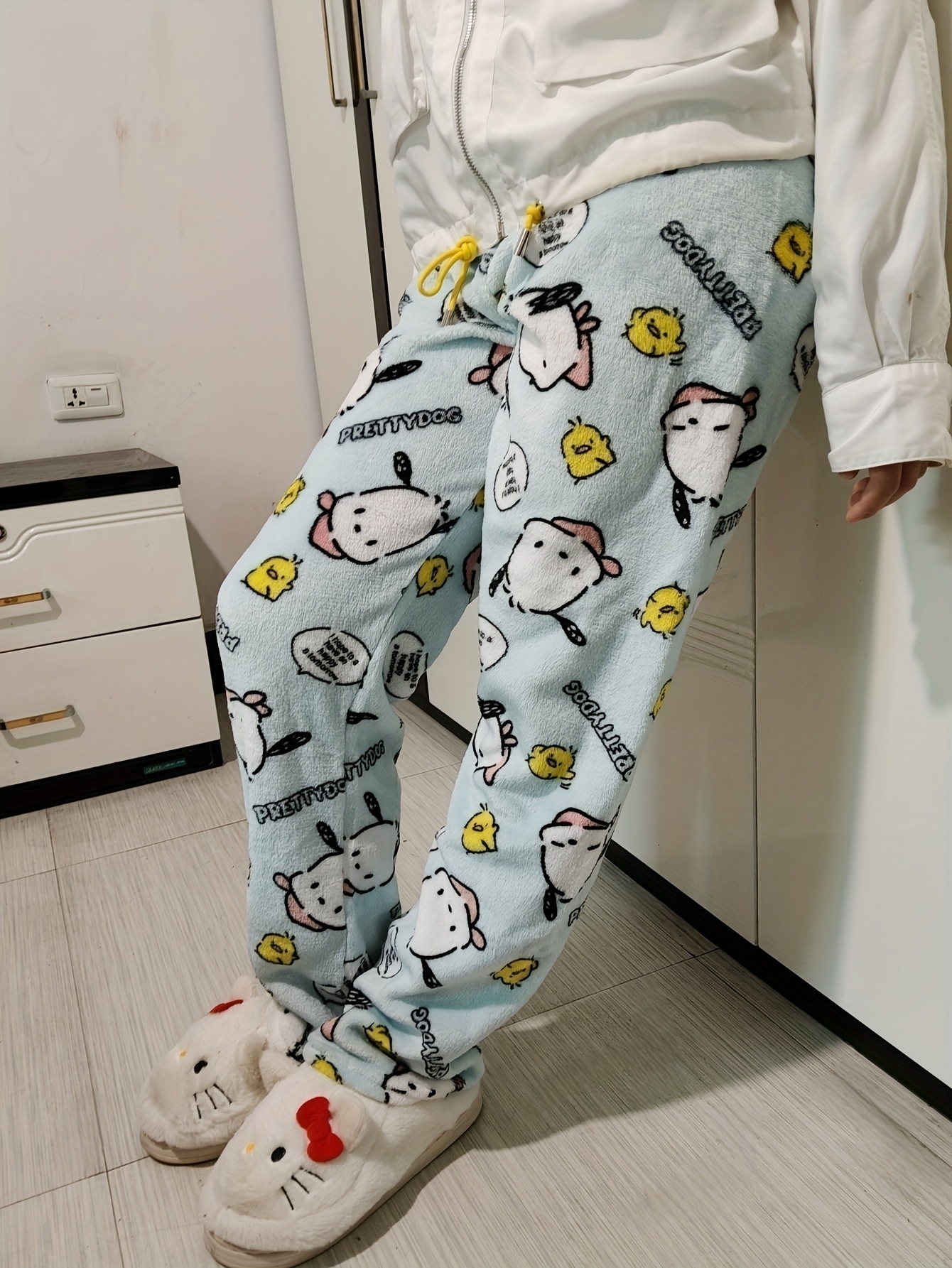 Sanrio Pochacco cartoon Patter - Women'S Fashion Pajamas ulasan dan harga