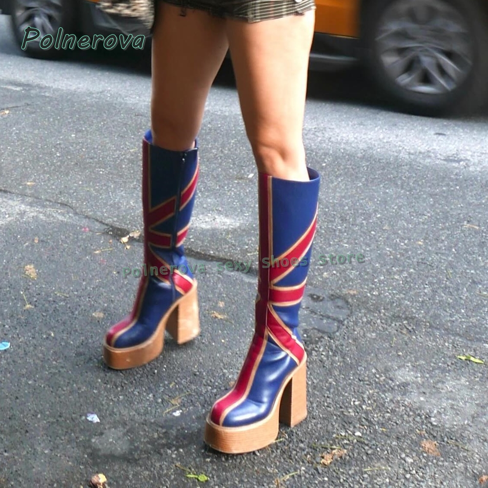 Union Jack Platform Fashion Bo - Women'S Fashion Trends Autumn 2025 ulasan dan harga