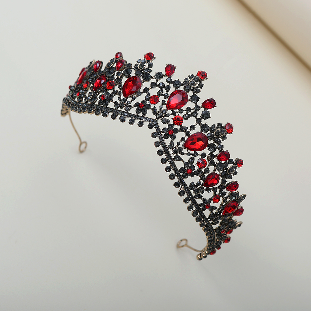 Dark Ruby Black Diamond Crown  - Women Queen Fashion ulasan dan harga